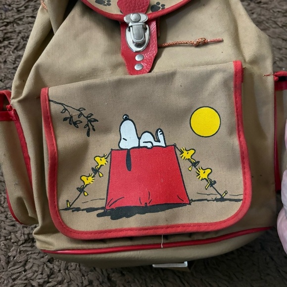 VINTAGE CAMP SNOOPY BACKPACK BUTTERFLY ORIGINALS PEANUTS GANG UNITED FEATURES main image 10